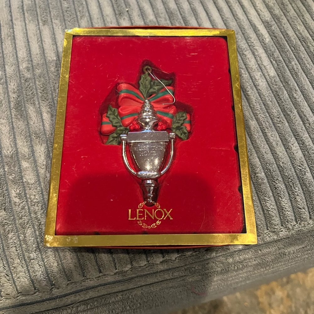 Lenox “Bless This Home” Doorknocker Christmas Ornament